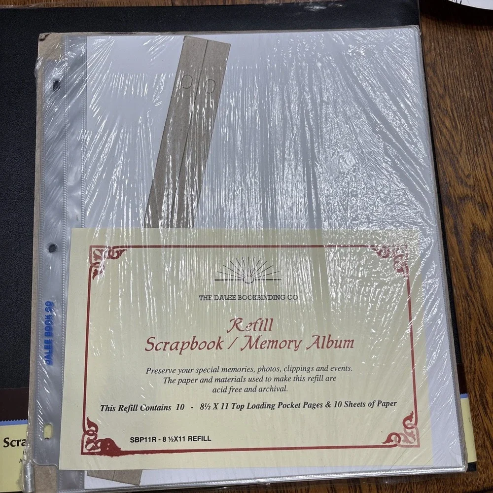 New Dalee‎ Bookbinding Scrapbook Album Refill 8.5x11 Top Loading 10 Pocket Pages